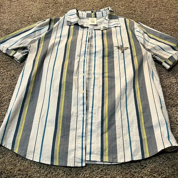 Disney Collection Shirt Men’s Small Button Up Short Sleeve Haunted Mansion - Picture 4 of 7